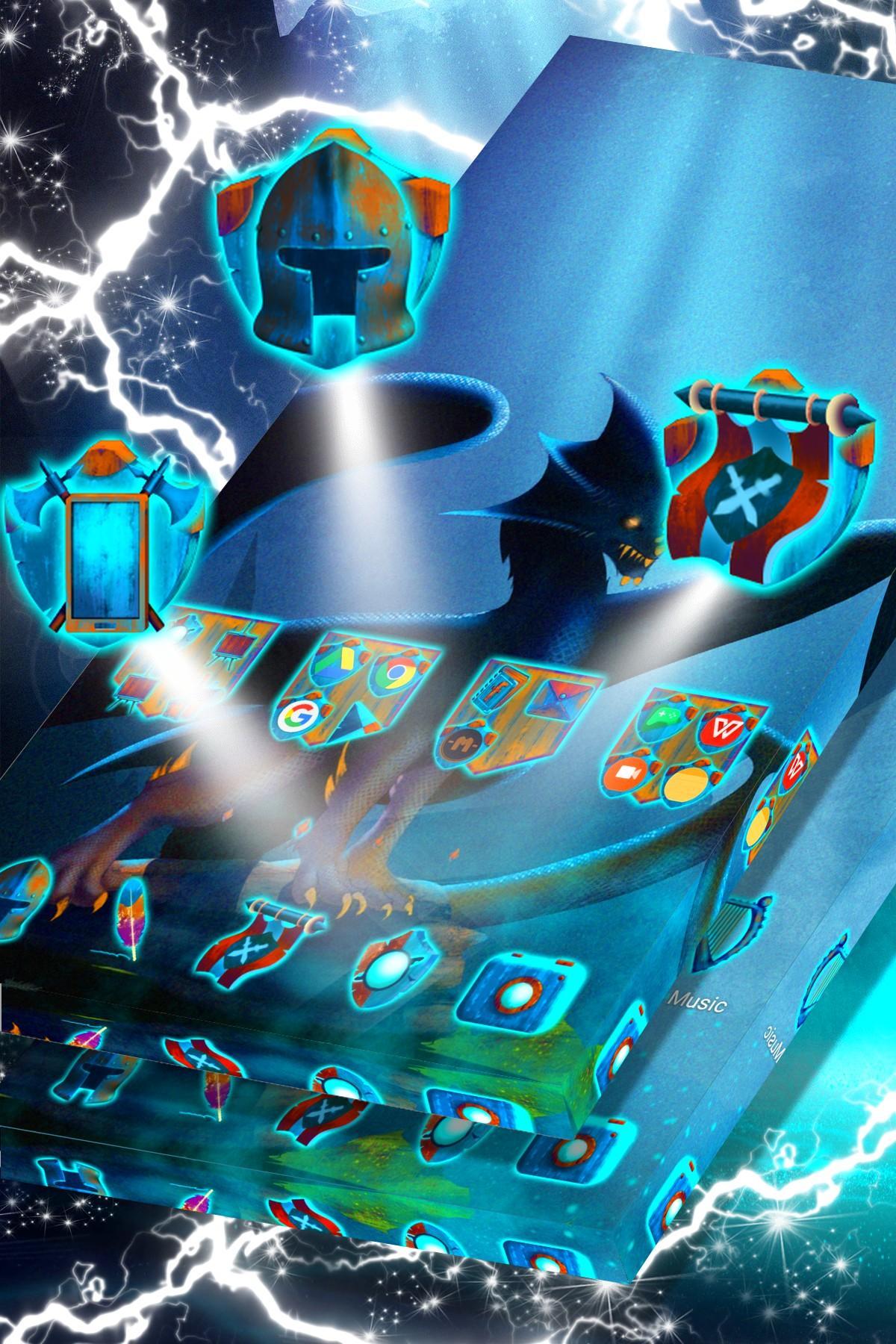 Dark Dragon Launcher Theme