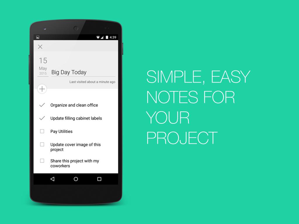 Create. Organize. Share.