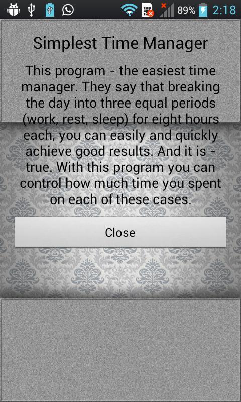 Simplest Time Manager