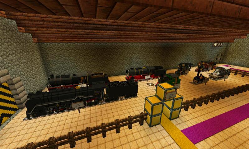 Train of Mine Block Craft