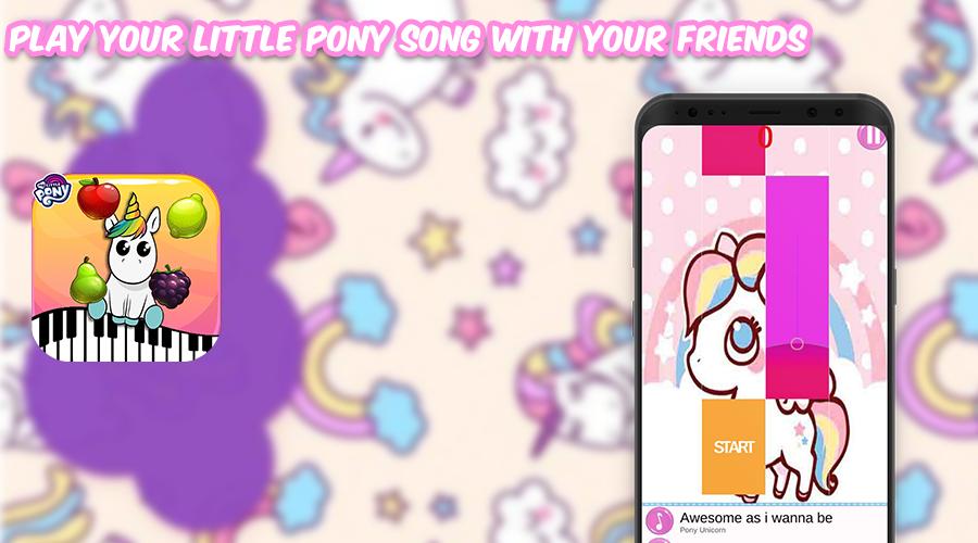 Unicorn Little Pony Piano Game