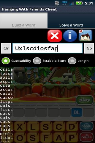 Hanging With Friends Cheat