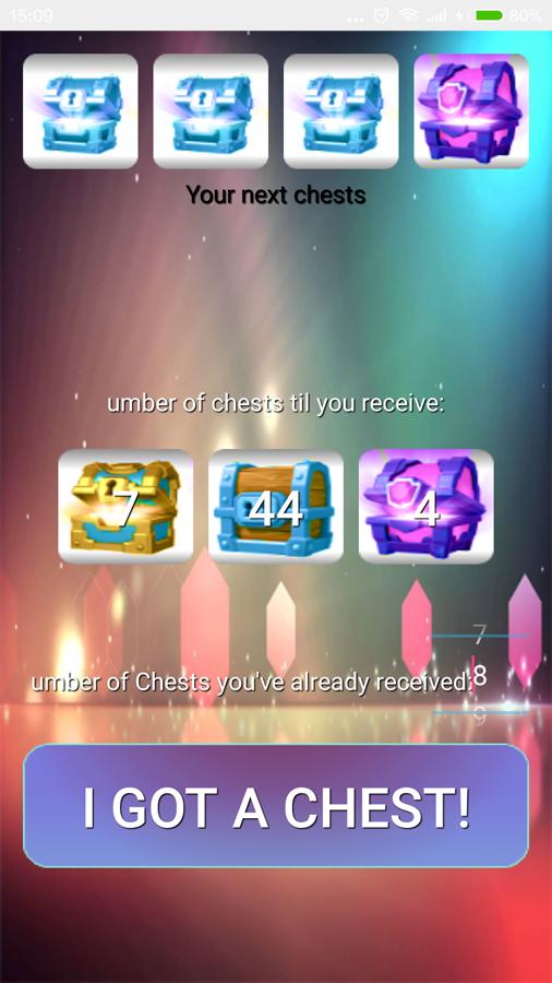 Clash Chest Simulator Tracker