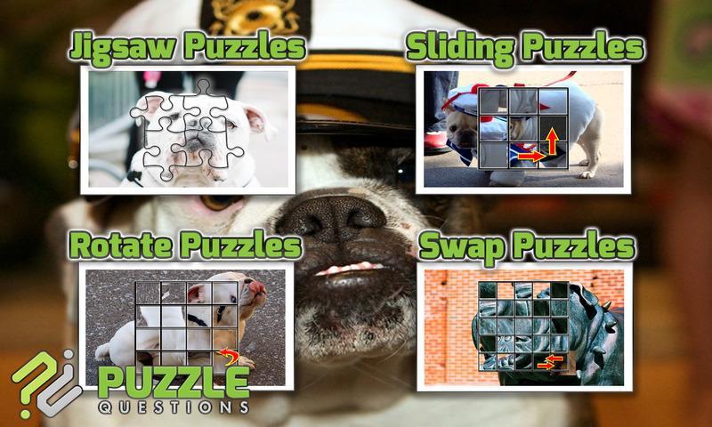 Free Bulldog Puzzle Games