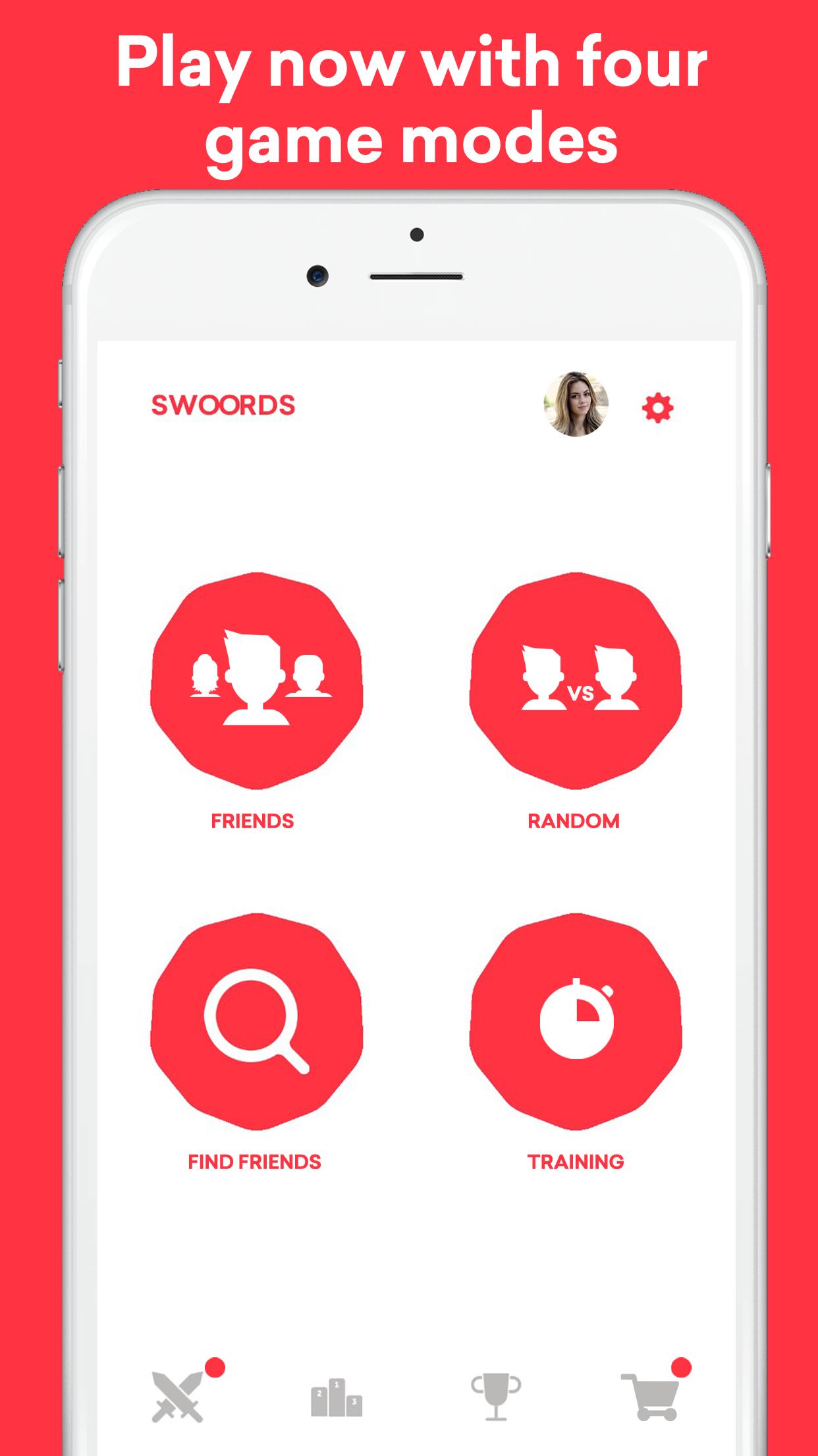 SWOORDS - Free multiplayer word game with friends