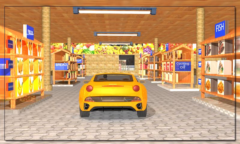 Drive through Supermarket 3D