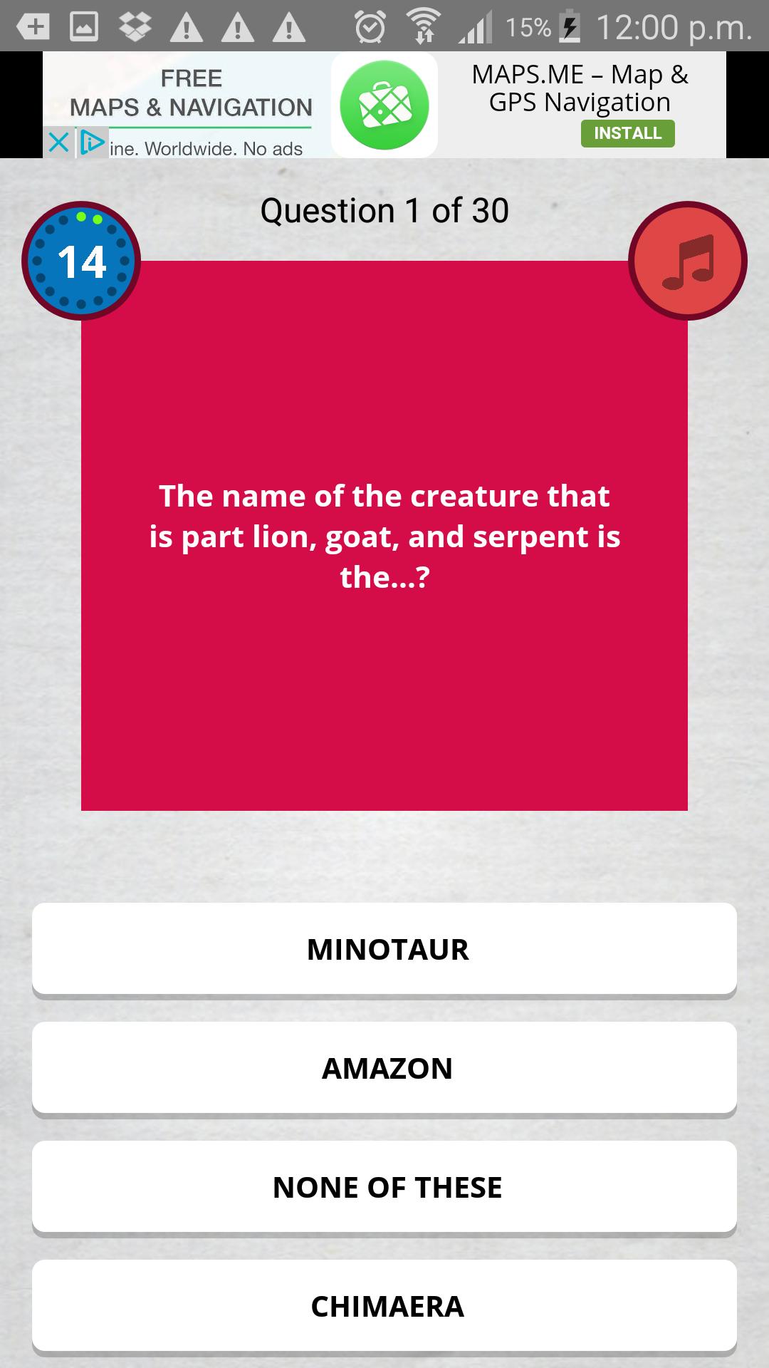 Greek Mythology Trivia