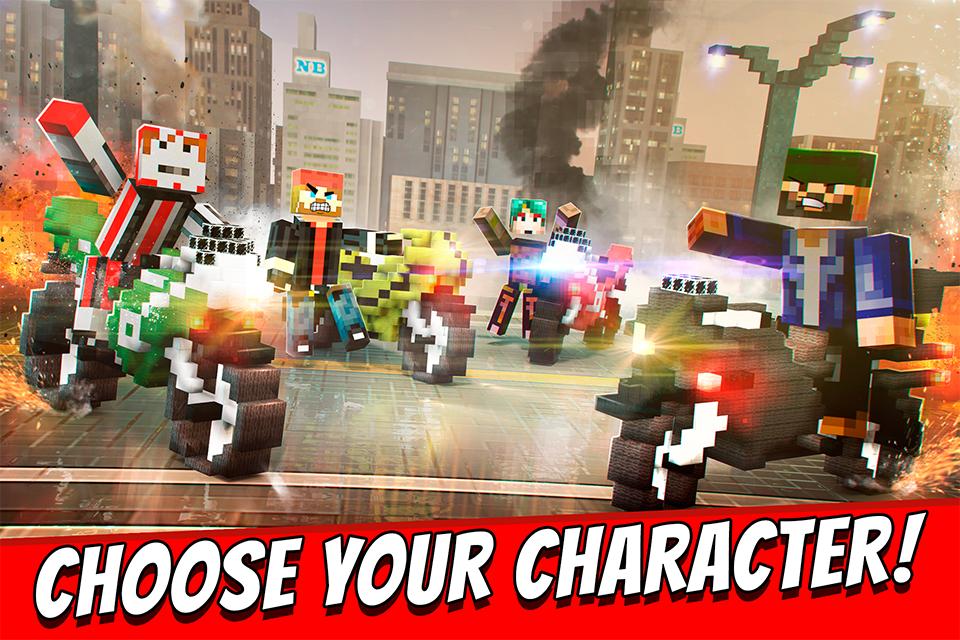 Pixel Moto Shoot Crafting Race