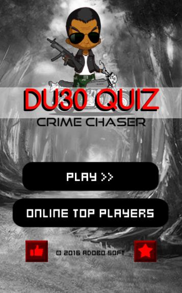 Duterte Crime Chaser Quiz Game