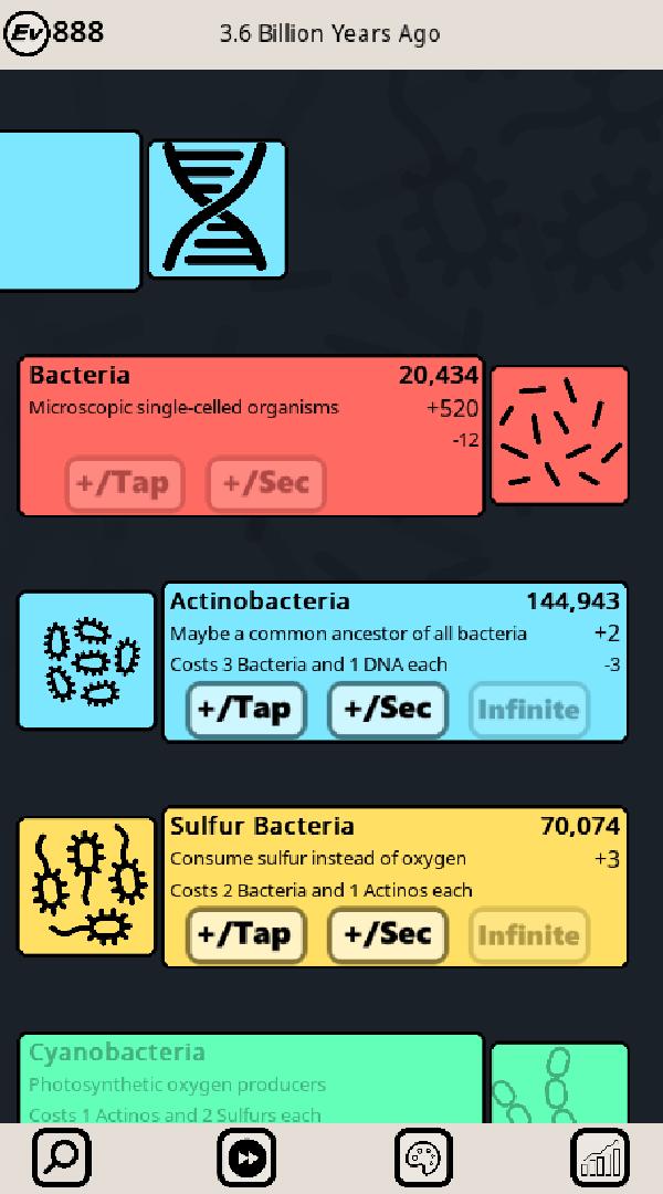 Life Incremental Evolution Clicker