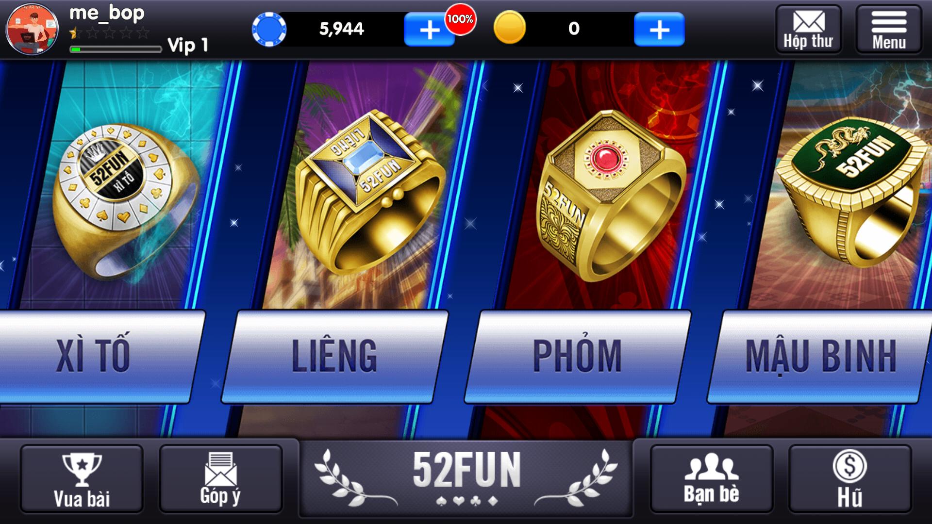 52fun Game bai doi thuong 2017