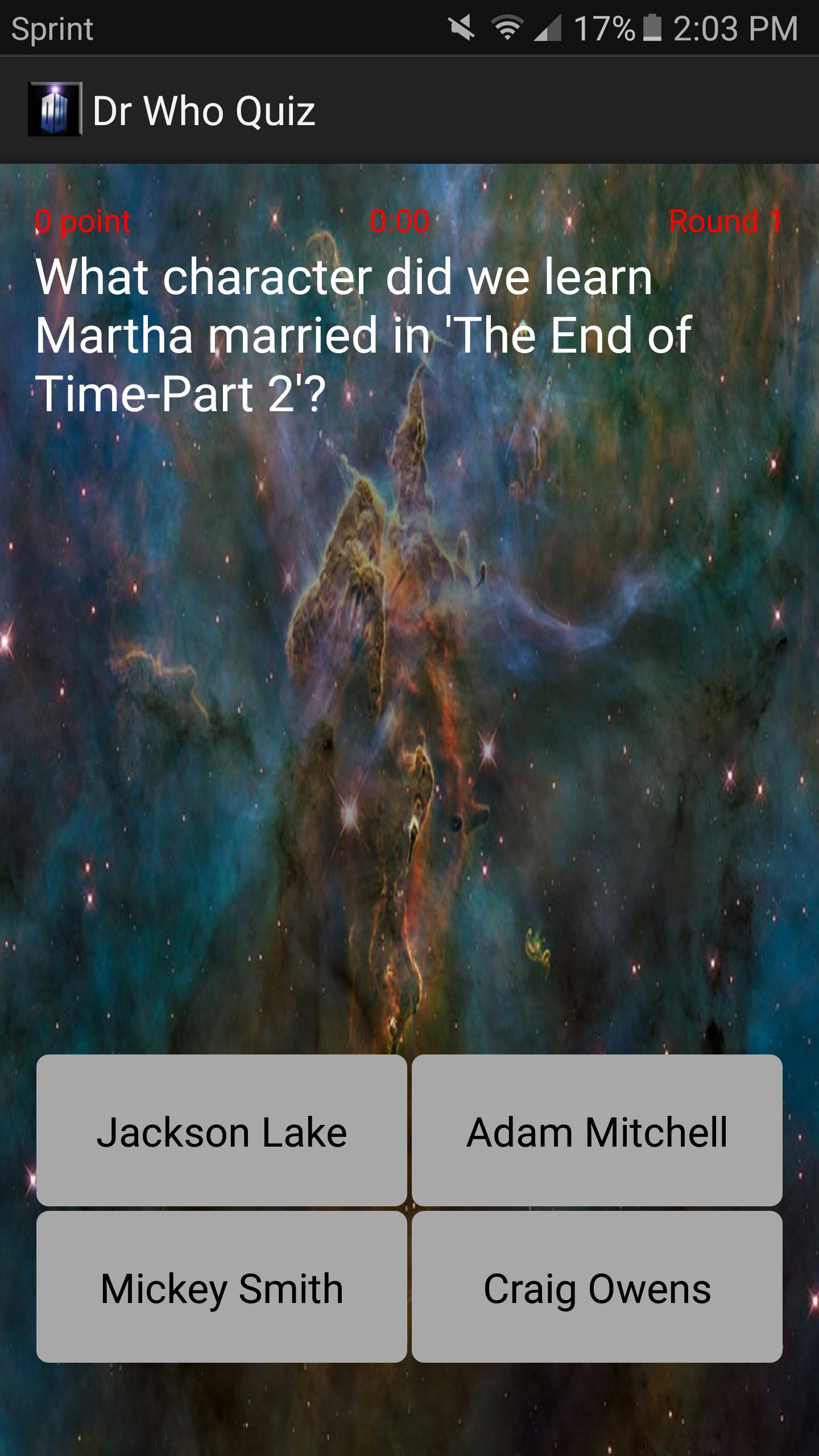 Whovian Trivia Quiz 2