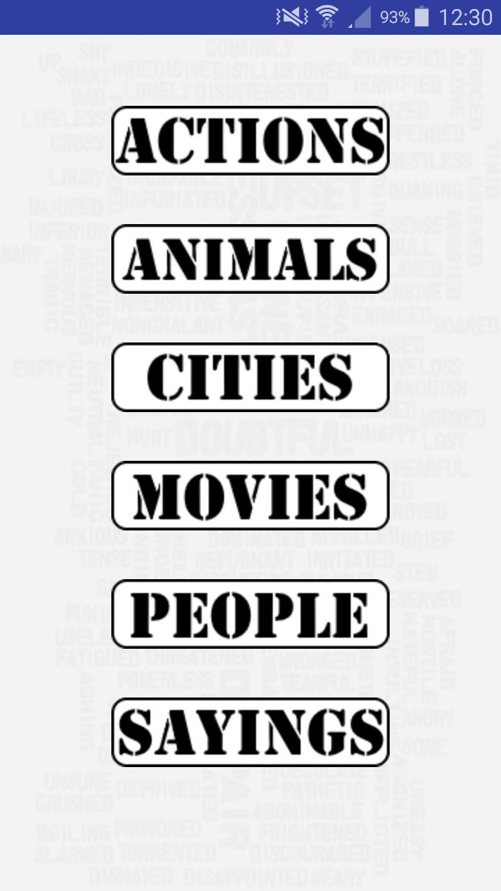 Charades - Word Generator