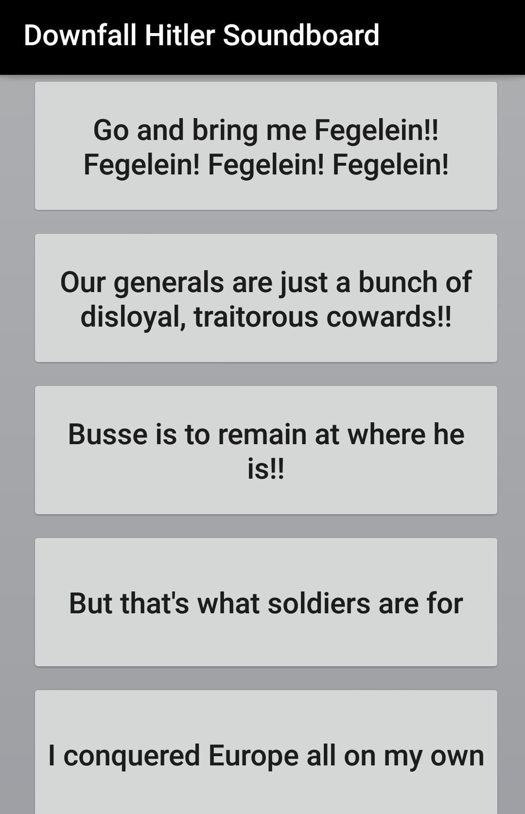 Downfall Hitler Soundboard