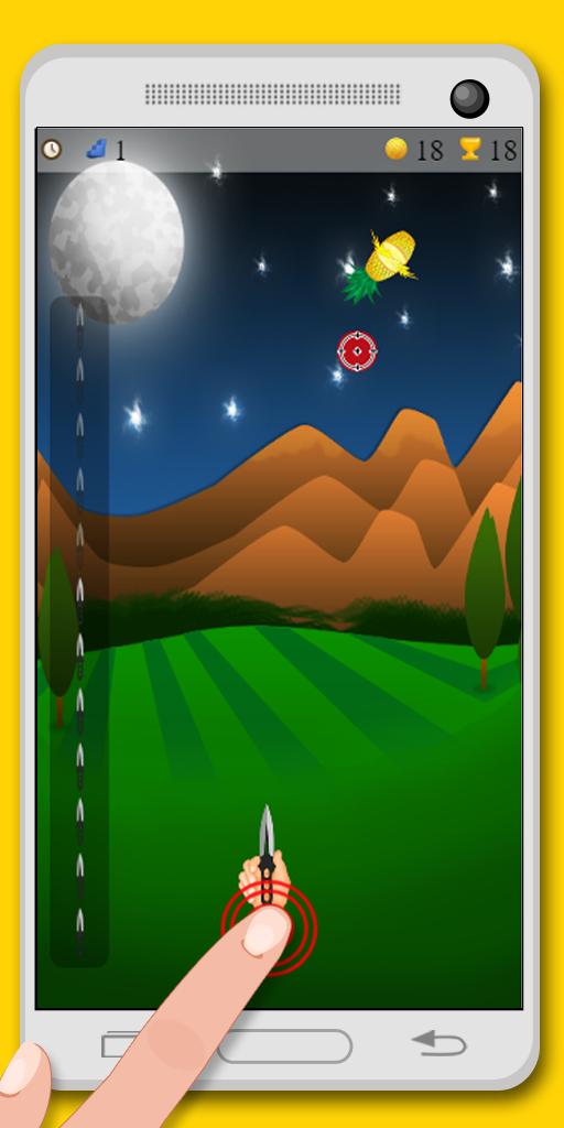 fruit cut knife game