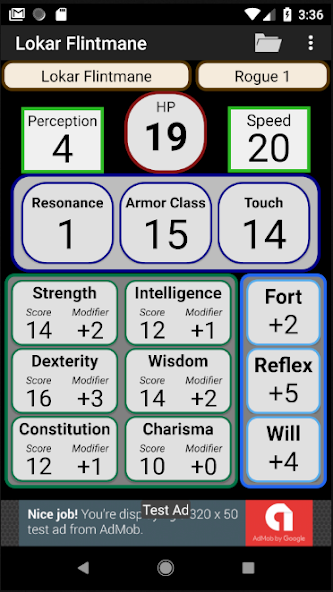 Second Edition Character Sheet