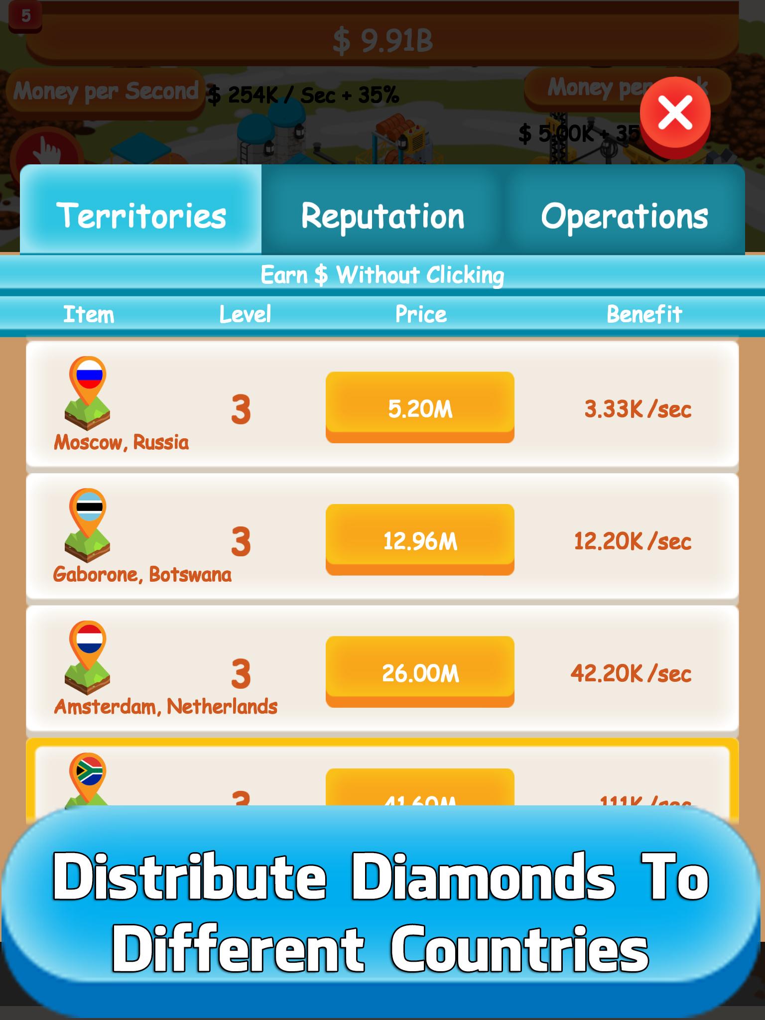 Diamond Tycoon - Idle Clicker