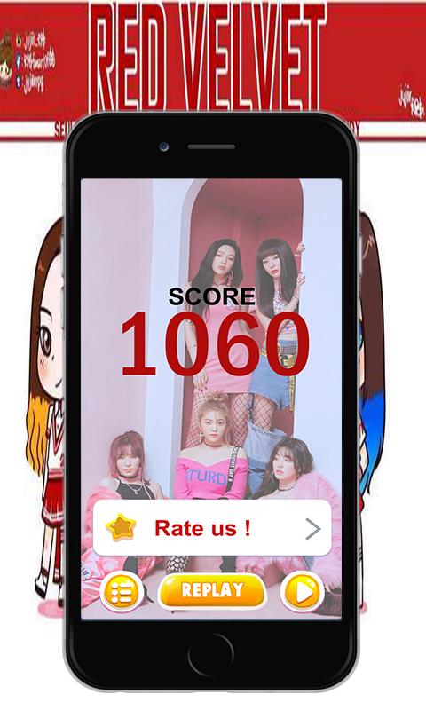 Red Velvet Piano Tiles Game