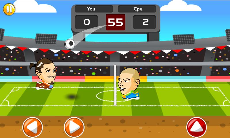 Head Volley Game - Head Soccer Volleyball Game