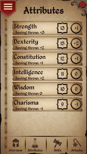 Character Sheet