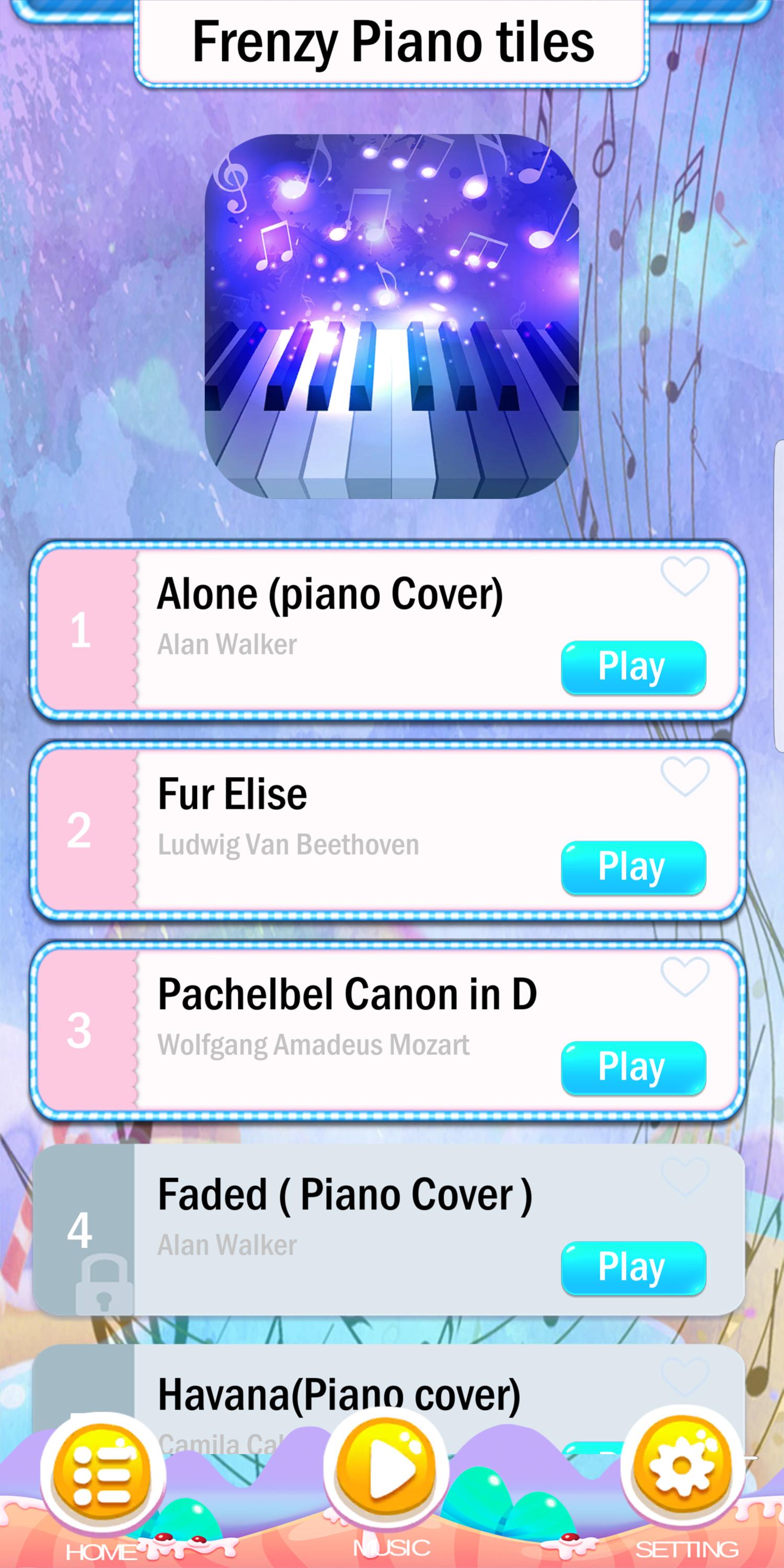 Frenzy piano Tiles : Simply piano