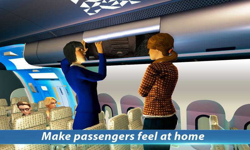 Airhostess Flight Pilot 3D Sim