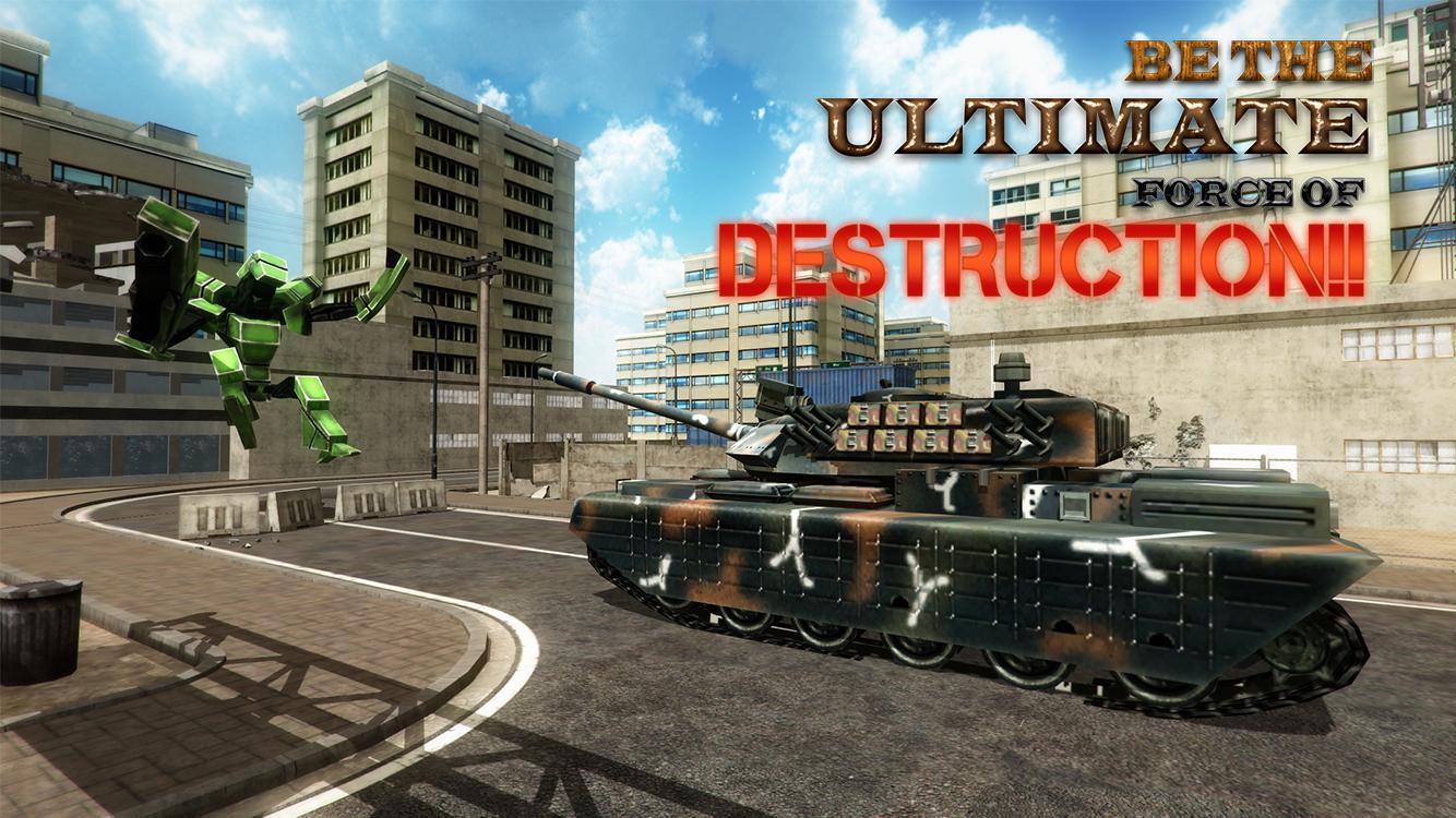 Army X Ray Tank Robot Battle