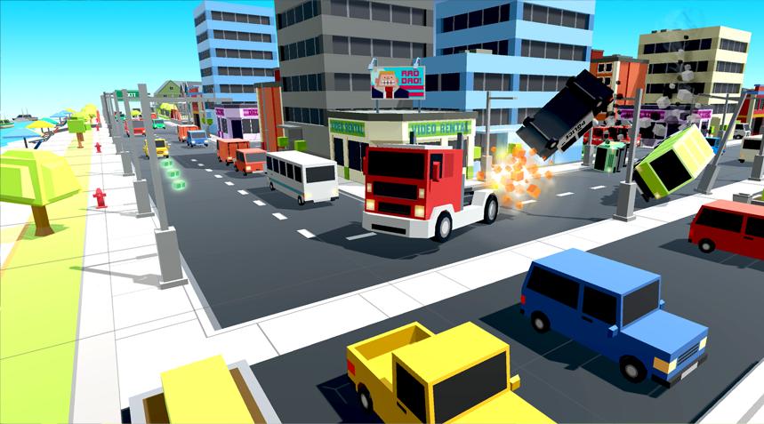 Block Car Racing 3D
