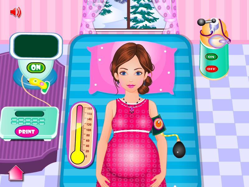 Sandra gives birth a baby