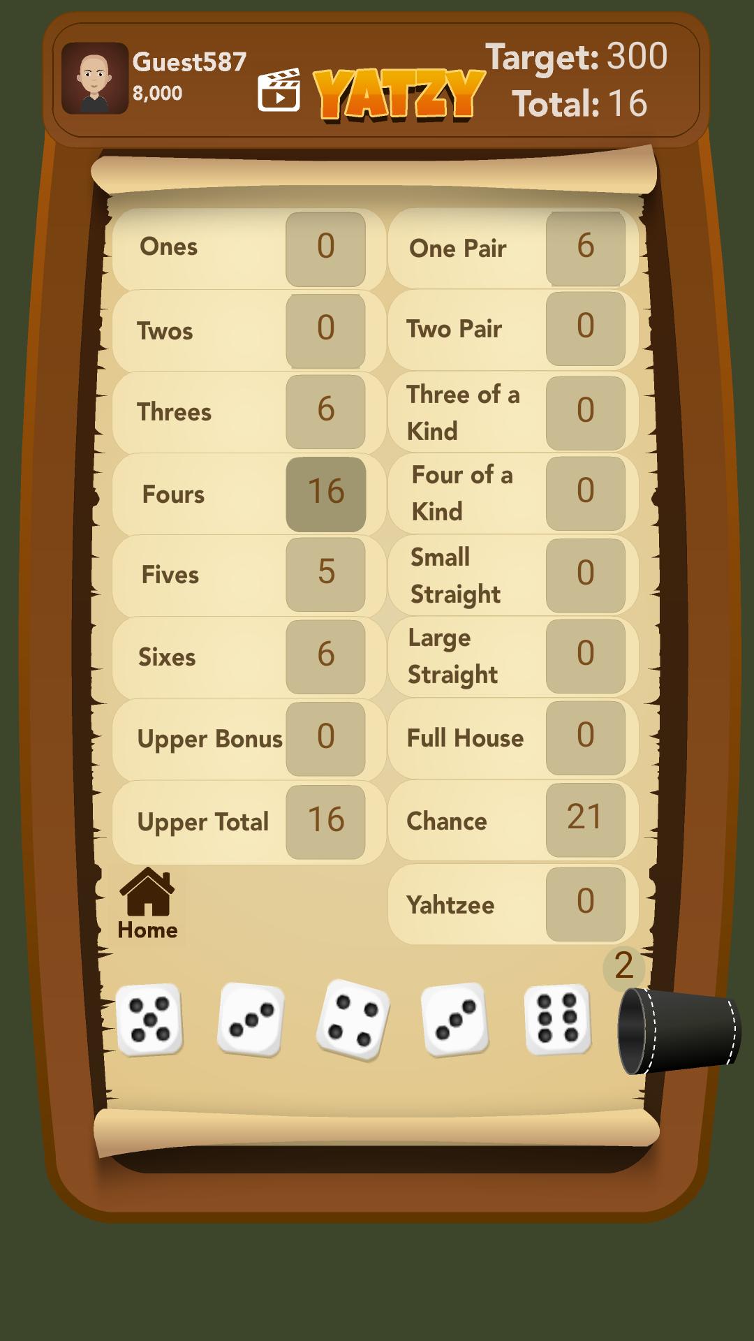 Offline Yatzy - Amazing Dice Game