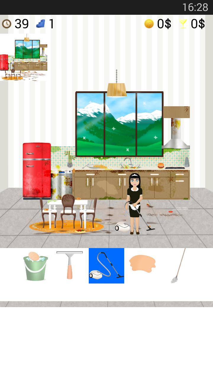 clean kitchen game free