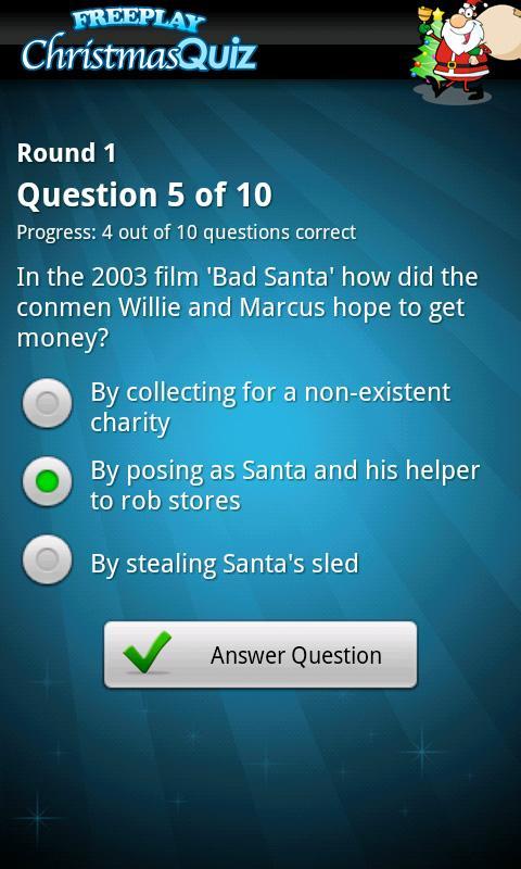 FreePlay Christmas Quiz