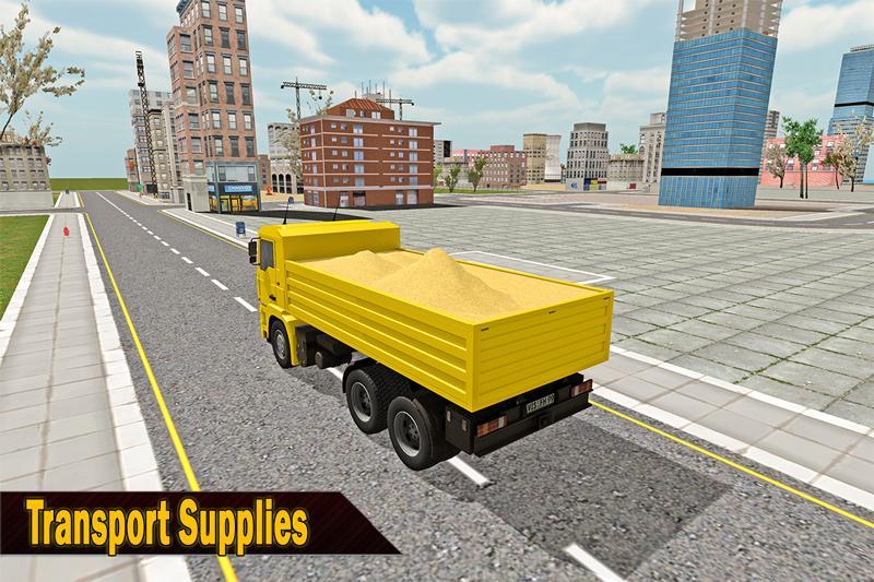 Sand Excavator Truck Sim 2017