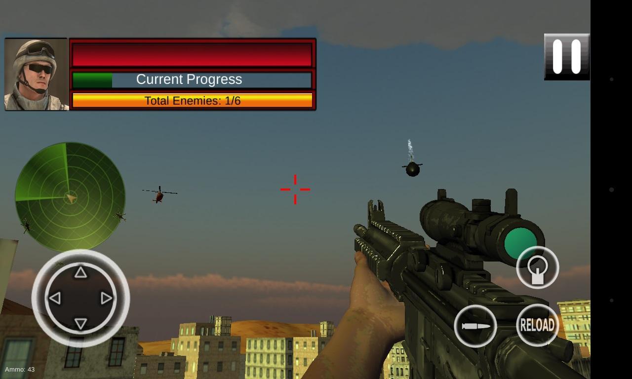 Army Sniper In Arabic City