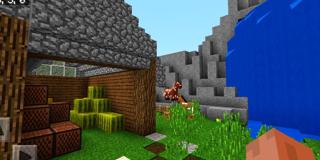 Hide-and-seek Farm Mini-game. Map for MCPE