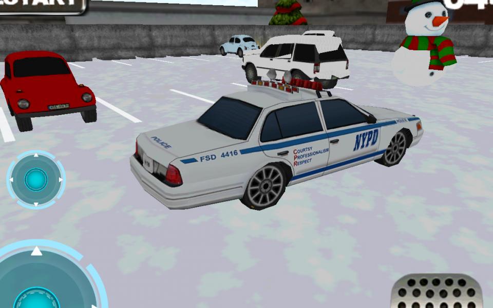 Car winter parking - 3D game