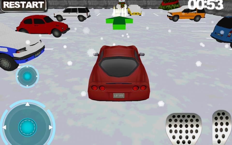 Car winter parking - 3D game