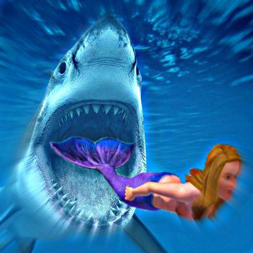 Angry Shark Mermaid Run