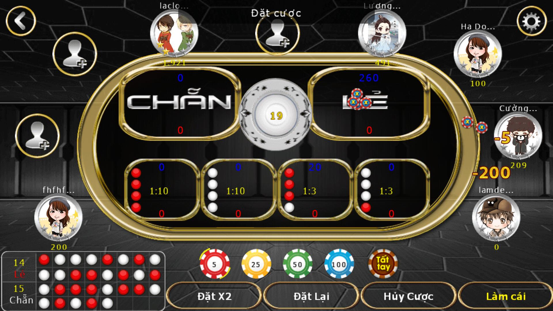 Danh bai doi thuong - RGame