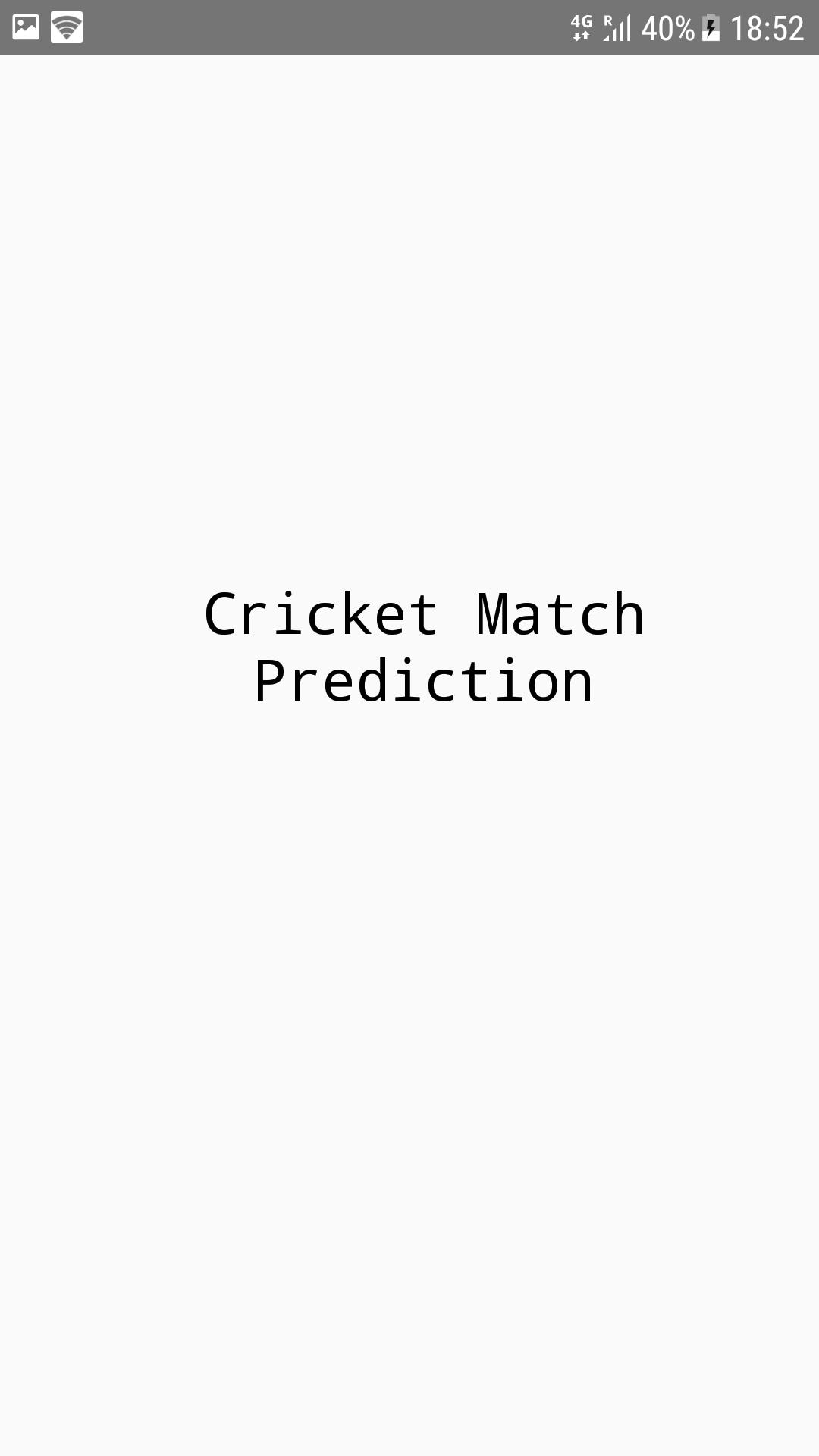 CRICKET MATCH PREDICTION