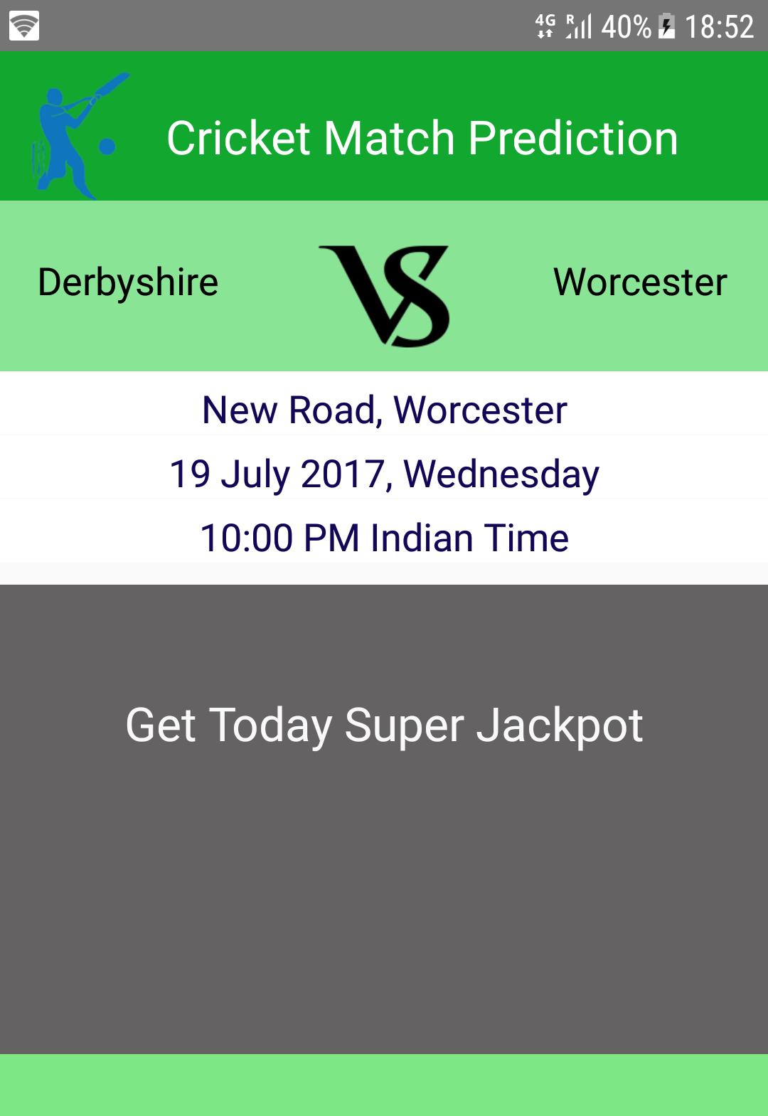 CRICKET MATCH PREDICTION