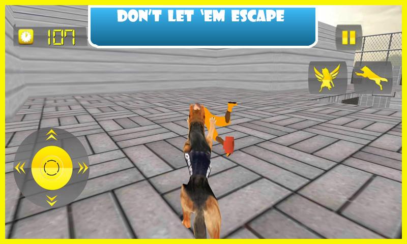 Flying Police Dog Prison Break