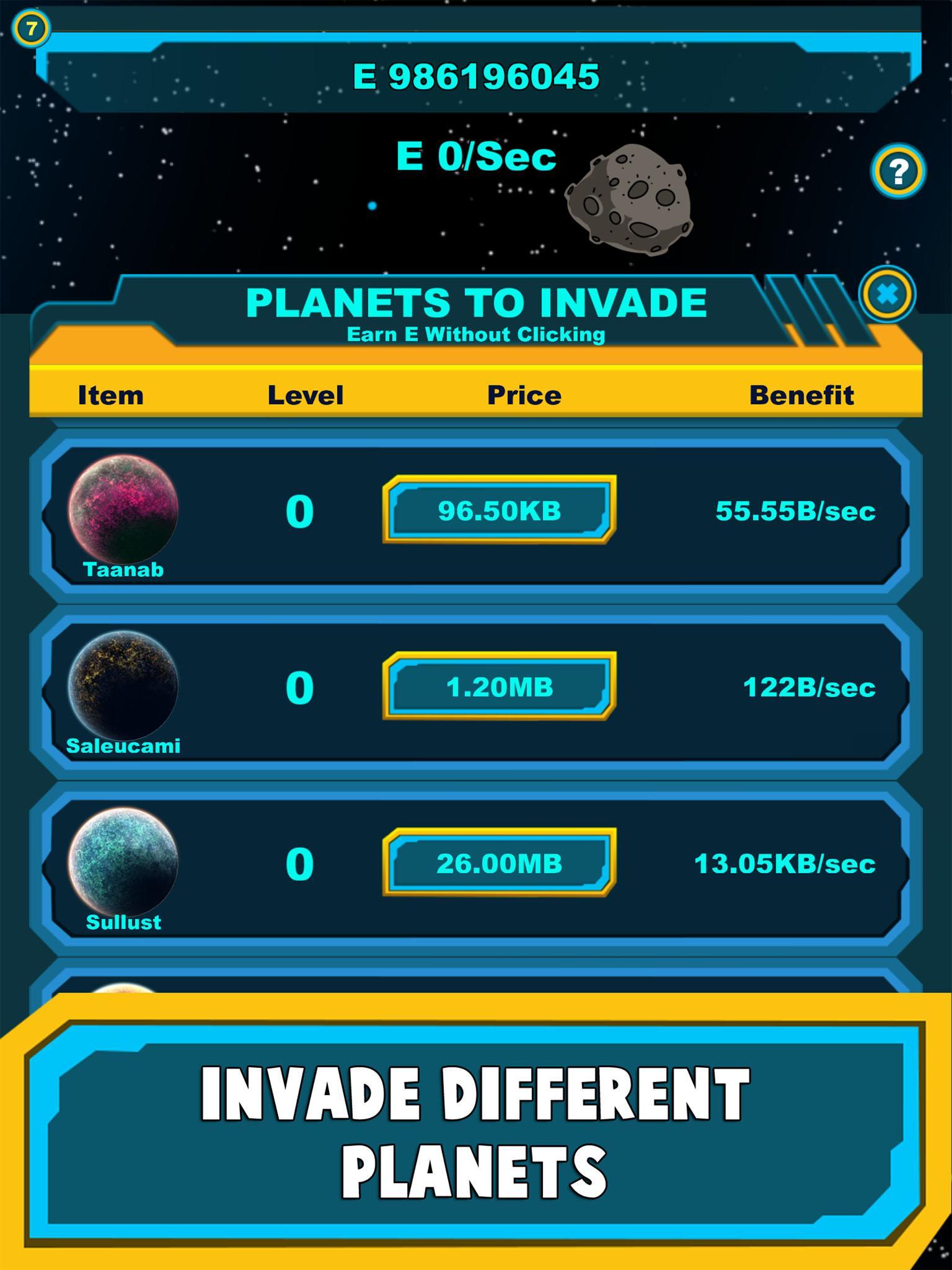 Idle Galaxy Tycoon Empire Wars