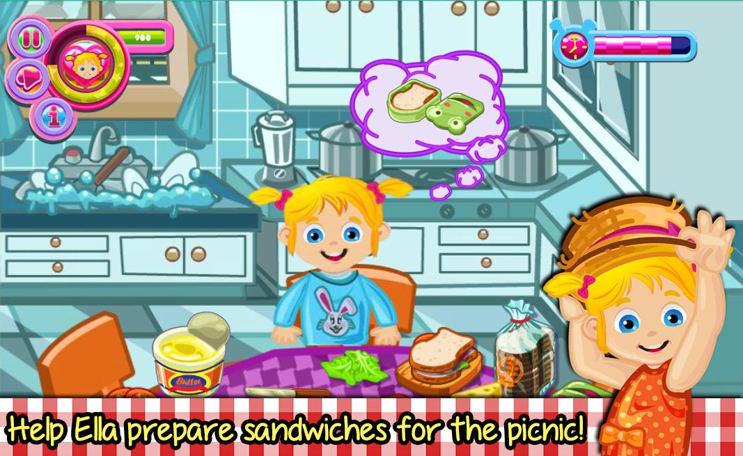 Baby Ella on a Picnic