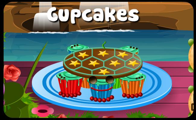Cooking Games Turtle Cupcakes