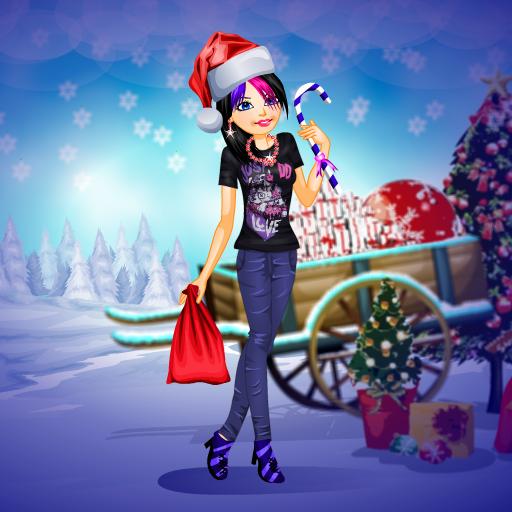 Christmas emo dressup