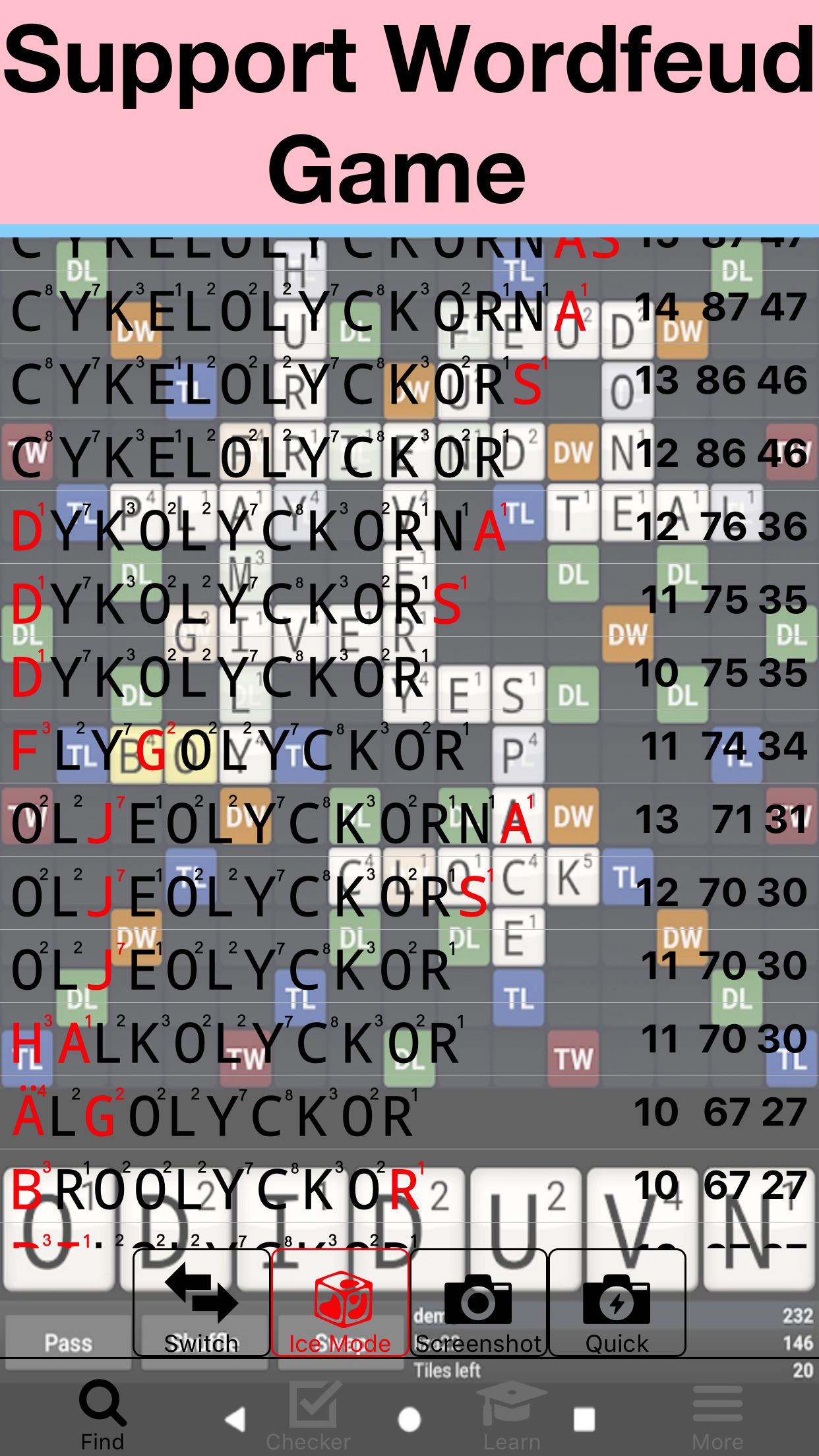 Swedish/Svenska Wordfeud Cheat