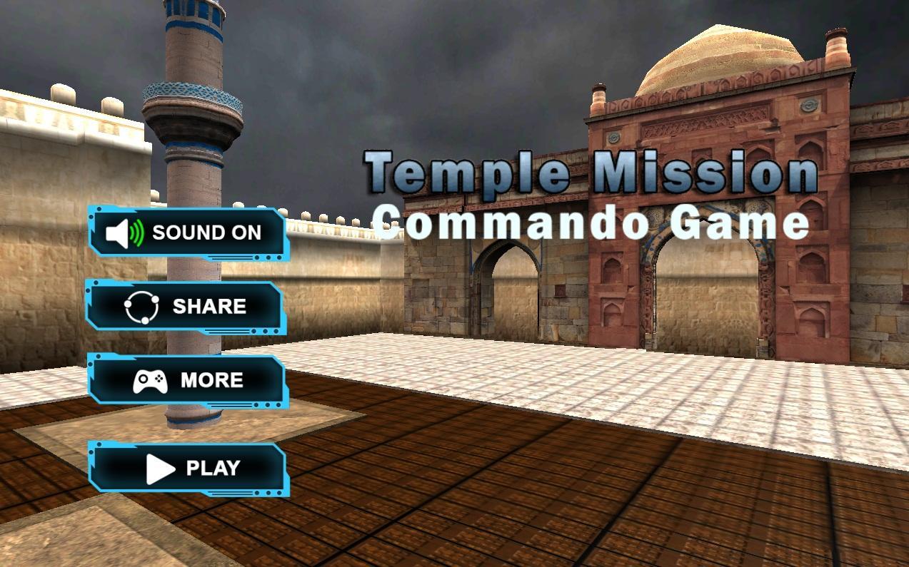 Temple Mission : Commando Game