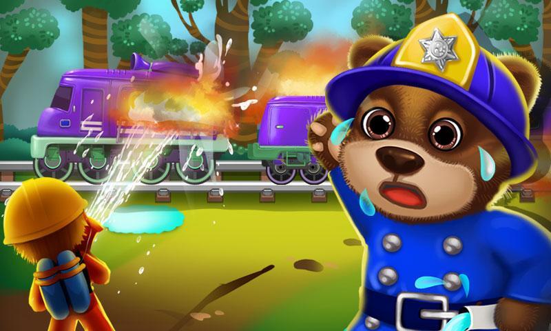 Pet Train Driver: Fire Saver