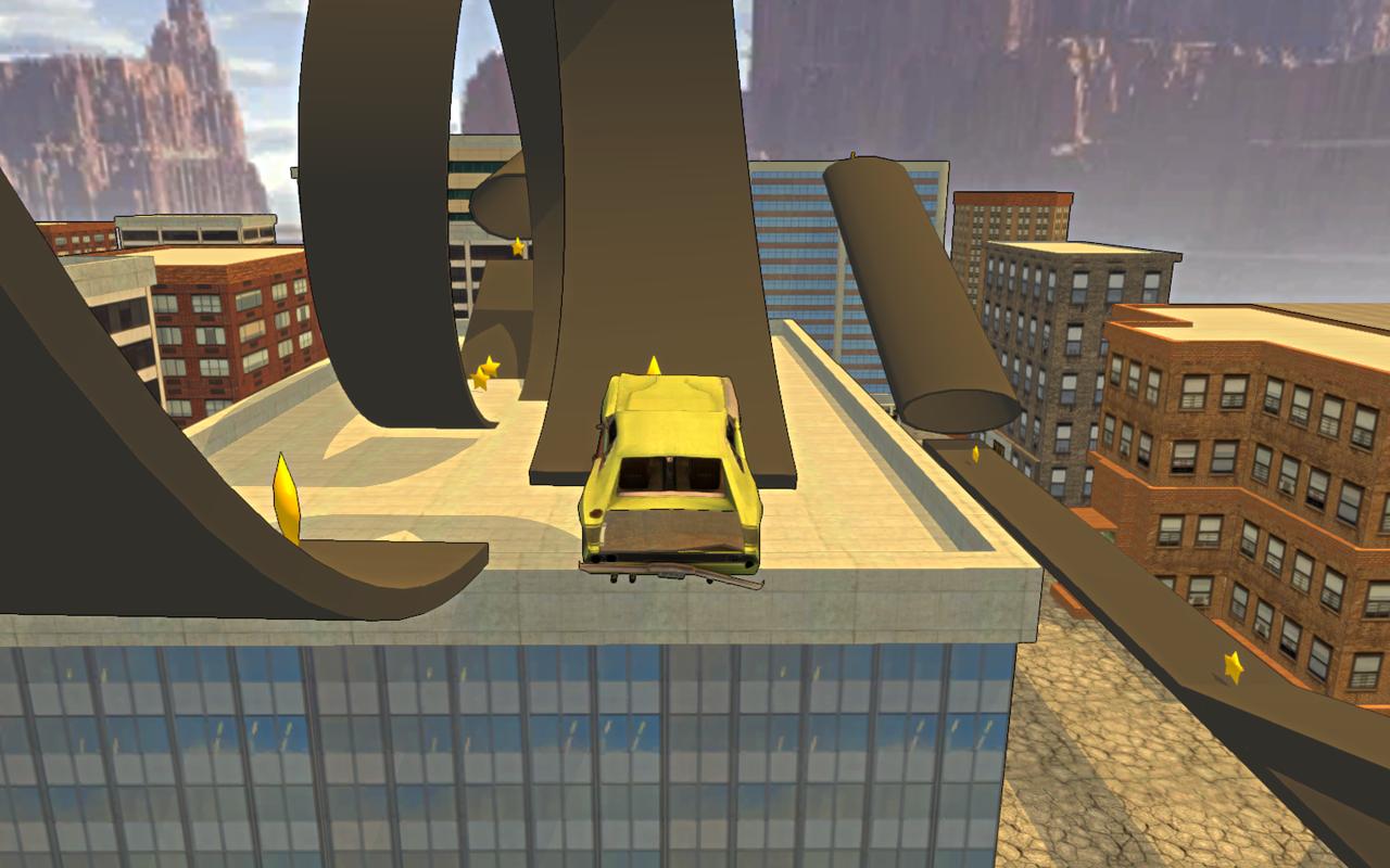 Rooftop Car Stunts 3D
